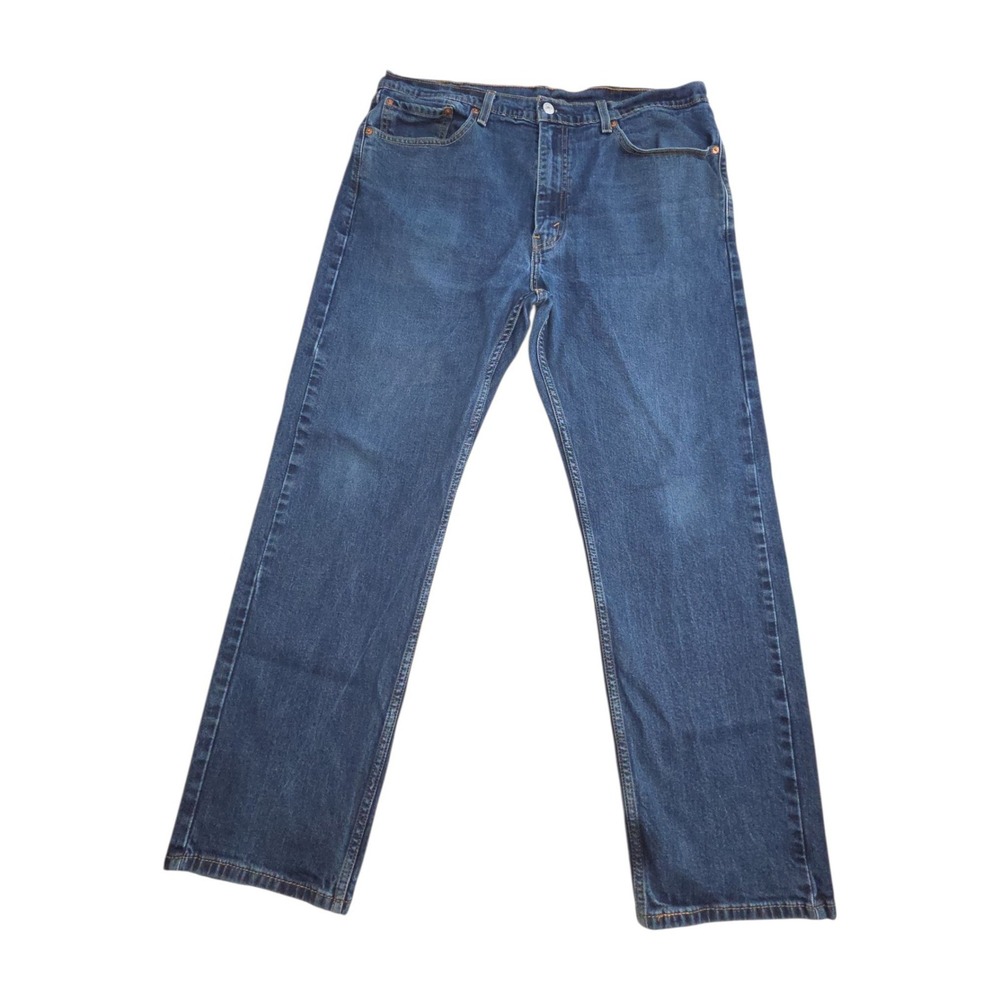 Levi's Jeans Mens 38x30 505 Regular Fit Straight Leg Medium Wash Denim